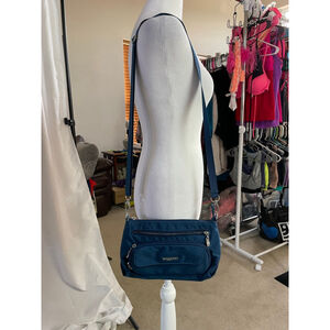 Women's Baggallini Crossbody Bag One Size Teal Silver